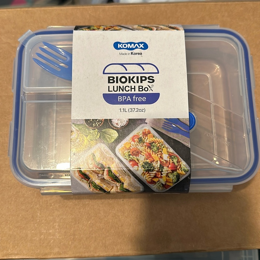 New Komax Bento Lunch Box Blue
